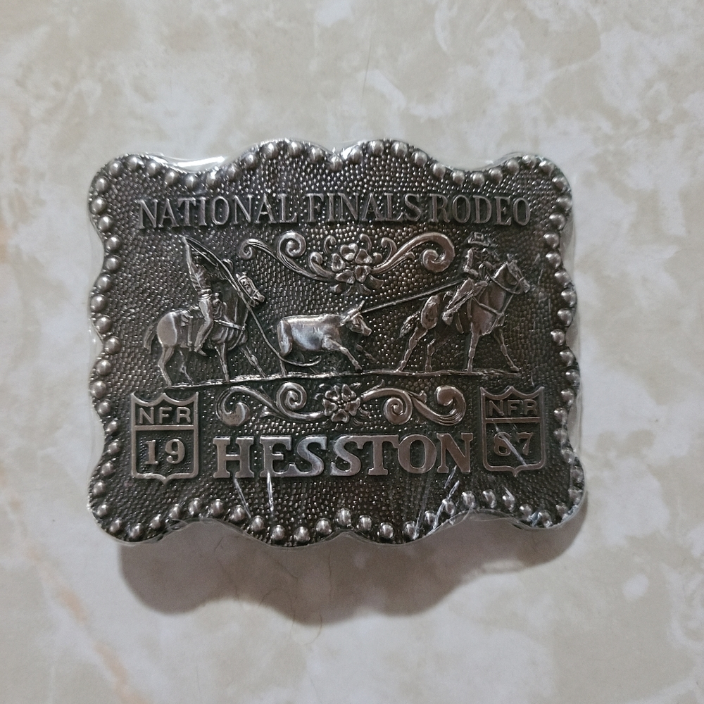 Hesston belt buckle